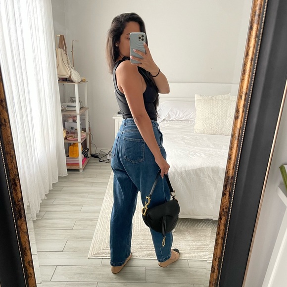 ZARA Blue Boyfriend Jeans - Picture 5 of 9